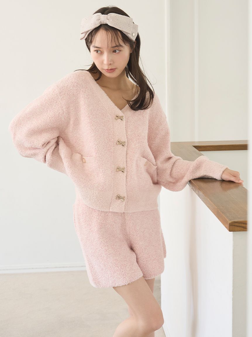 SNIDEL HOME「リボンツイードショートパンツ」|ルームウェア|