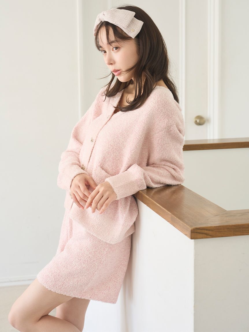 SNIDEL HOME「リボンツイードショートパンツ」|ルームウェア|