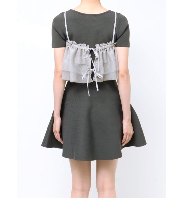 RESEXXY「ラメチュールキャミセットニットトップス【セットアップ着用可能】」|ニット・セーター|