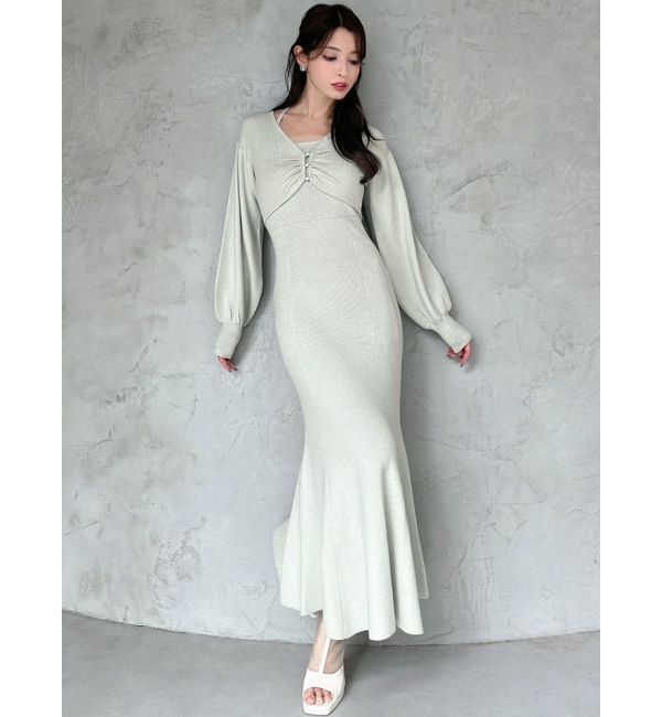 RESEXXY「レイヤードマーメイドニットワンピース」|ワンピース|