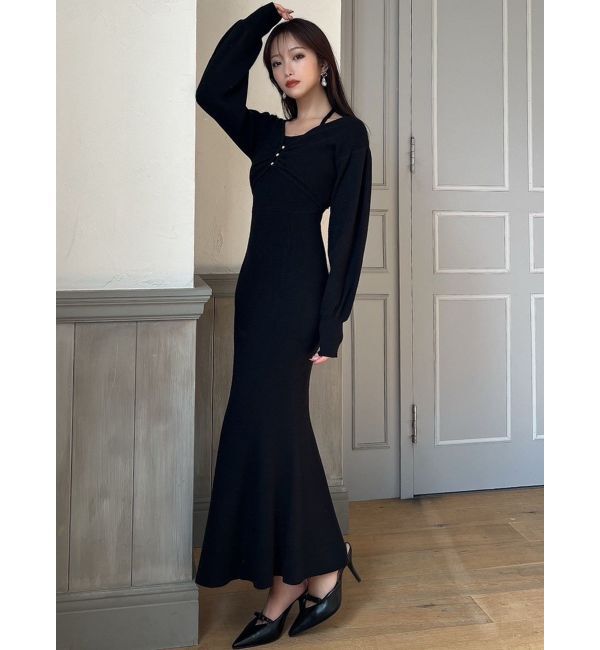 RESEXXY「レイヤードマーメイドニットワンピース」|ワンピース|