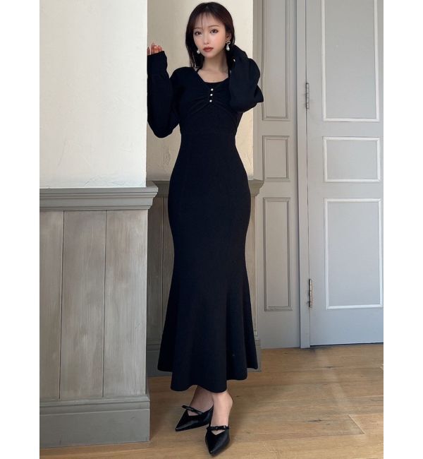 RESEXXY「レイヤードマーメイドニットワンピース」|ワンピース|