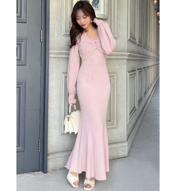 RESEXXY「レイヤードマーメイドニットワンピース」|ワンピース|