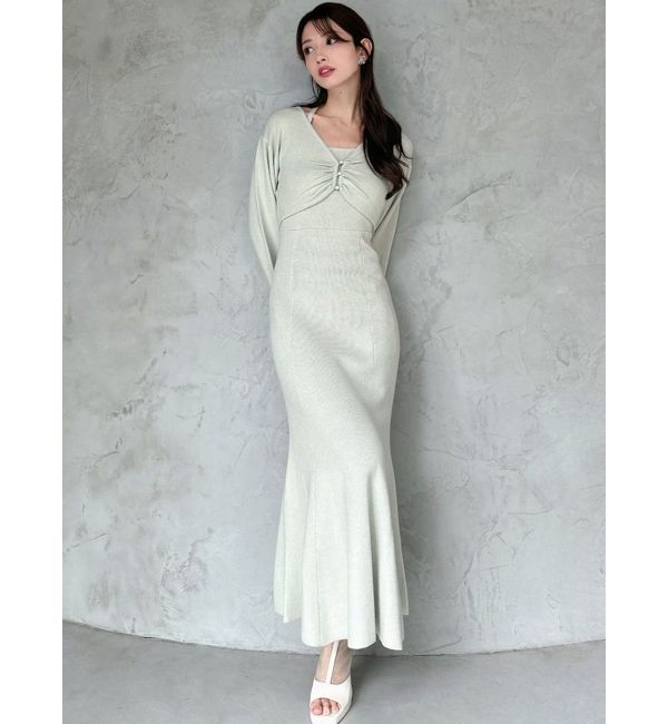 RESEXXY「レイヤードマーメイドニットワンピース」|ワンピース|