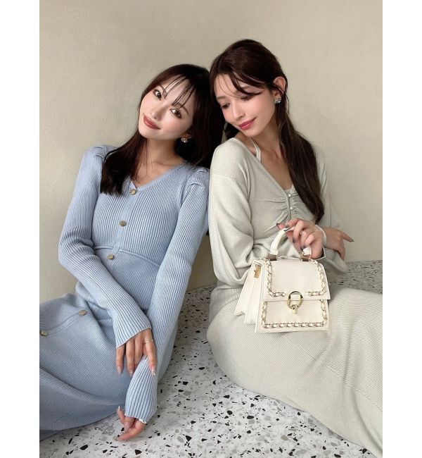 RESEXXY「レイヤードマーメイドニットワンピース」|ワンピース|