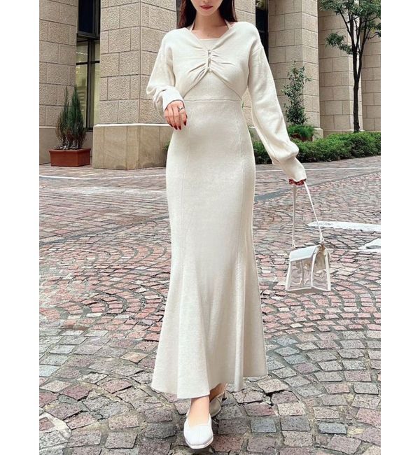 RESEXXY「レイヤードマーメイドニットワンピース」|ワンピース|