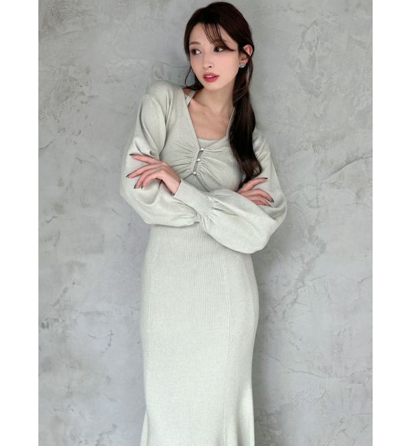 RESEXXY「レイヤードマーメイドニットワンピース」|ワンピース|