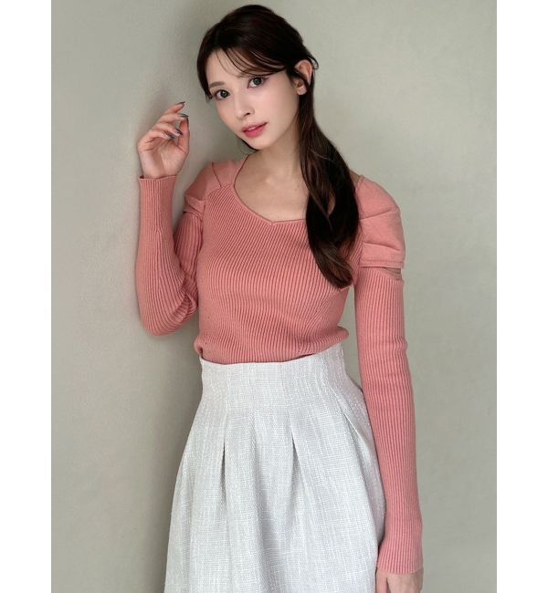 RESEXXY「スリーブオープンニットトップス」|ニット・セーター|