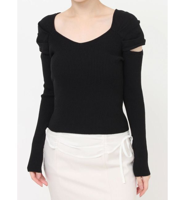 RESEXXY「スリーブオープンニットトップス」|ニット・セーター|