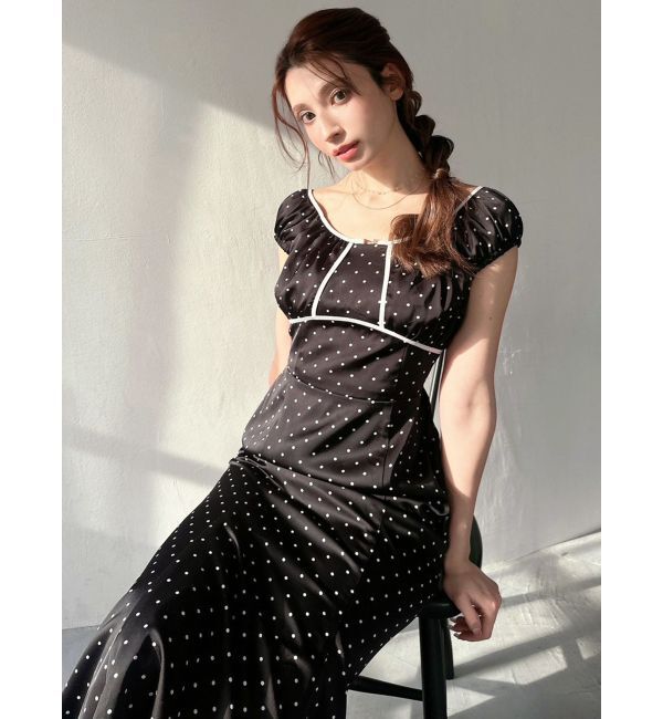 RESEXXY「バイカラーパイピングマーメイドワンピース」|ワンピース|