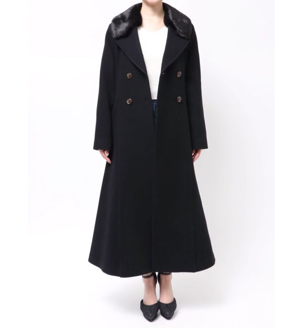 RESEXXY「ショートビーバーウールロングコート」|その他|