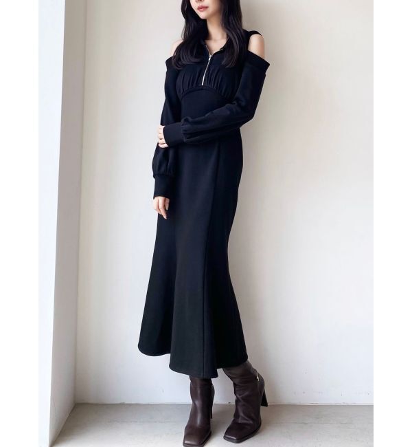 RESEXXY「【追加生産分】レイヤードフーディワンピース」|ワンピース|