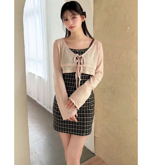 RESEXXY「カットアンサンブルミニワンピース」|ワンピース|