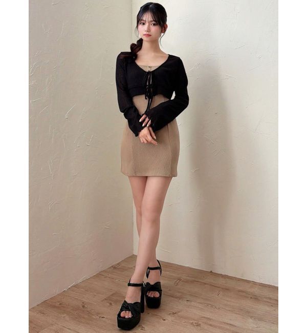 RESEXXY「カットアンサンブルミニワンピース」|ワンピース|