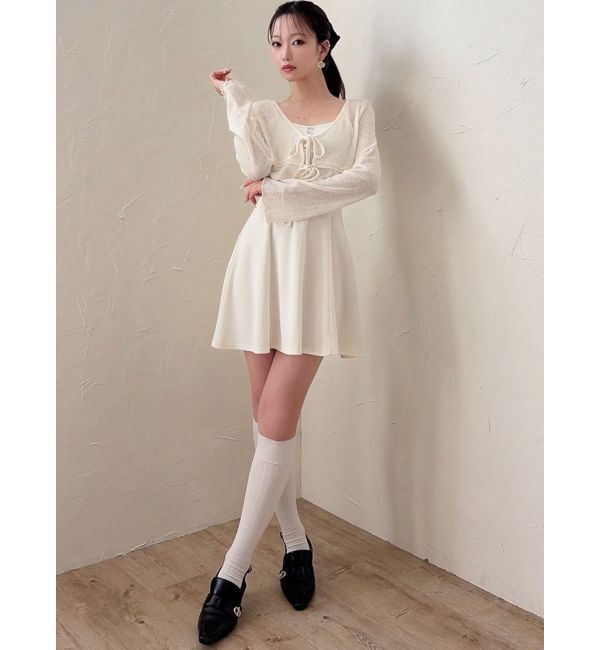 RESEXXY「カットアンサンブルミニワンピース」|ワンピース|