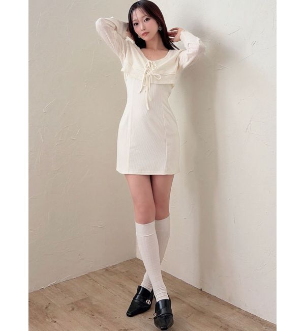 RESEXXY「カットアンサンブルミニワンピース」|ワンピース|