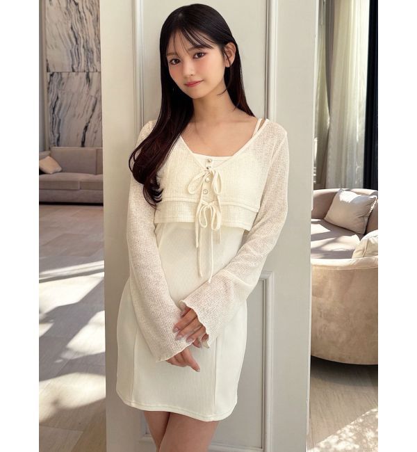 RESEXXY「カットアンサンブルミニワンピース」|ワンピース|