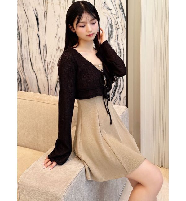 RESEXXY「カットアンサンブルミニワンピース」|ワンピース|