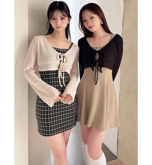 RESEXXY「カットアンサンブルミニワンピース」|ワンピース|
