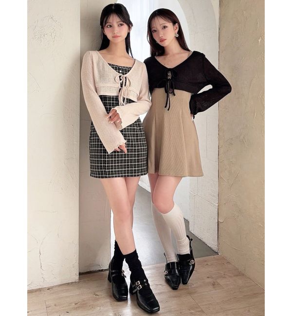 RESEXXY「カットアンサンブルミニワンピース」|ワンピース|