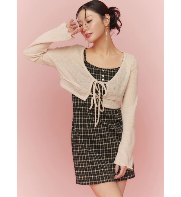 RESEXXY「カットアンサンブルミニワンピース」|ワンピース|