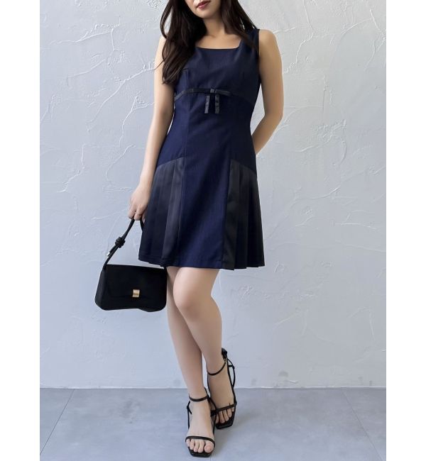 dazzlin「サイドプリーツミニワンピース」|ワンピース|