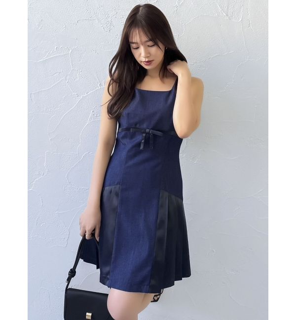 dazzlin「サイドプリーツミニワンピース」|ワンピース|