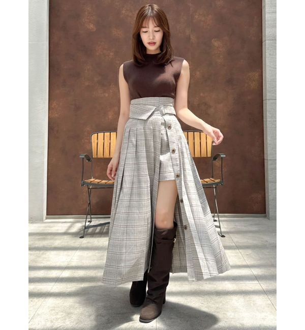 dazzlin「パンツレイヤードプリーツスカート」|スカート|