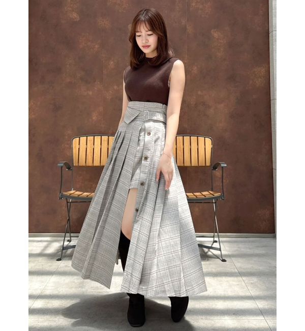 dazzlin「パンツレイヤードプリーツスカート」|スカート|