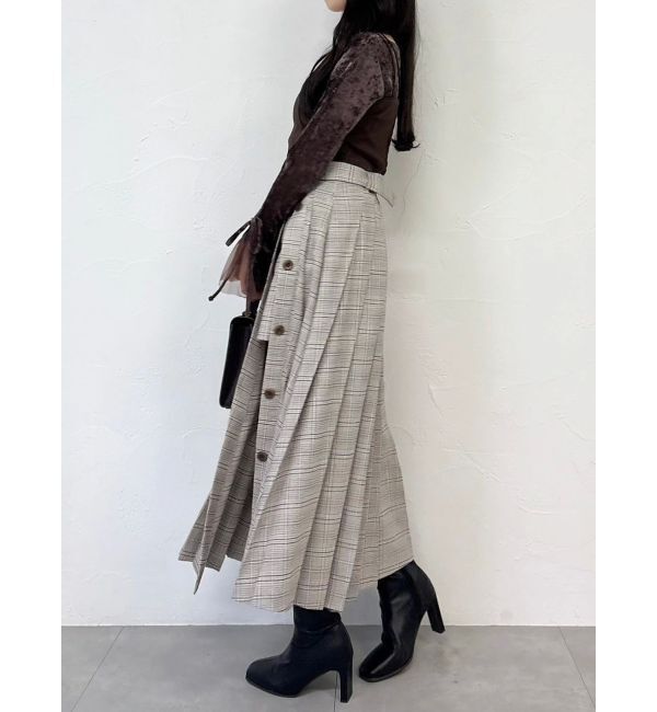 dazzlin「パンツレイヤードプリーツスカート」|スカート|