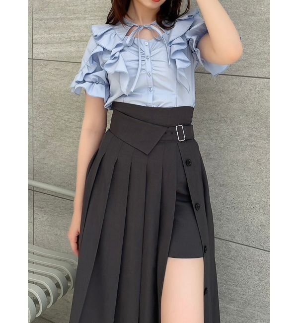 dazzlin「パンツレイヤードプリーツスカート」|スカート|