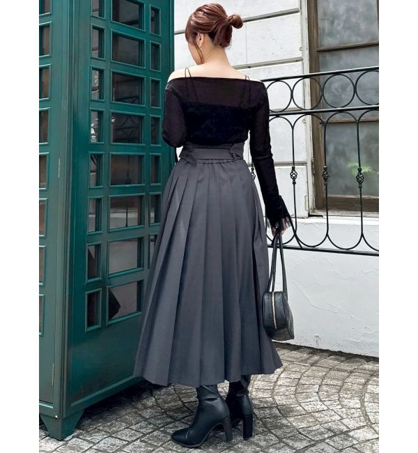 dazzlin「パンツレイヤードプリーツスカート」|スカート|