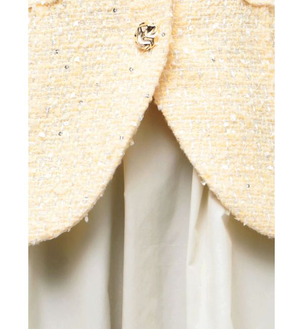 dazzlin「ジレレイヤードコンビミニワンピース」|ワンピース|