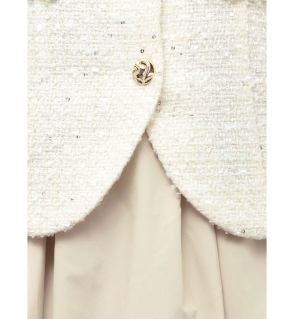 dazzlin「ジレレイヤードコンビミニワンピース」|ワンピース|