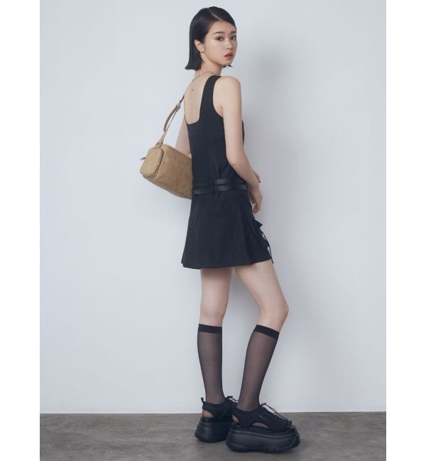 EMODA「ダブルベルトミニワンピース」|ワンピース|