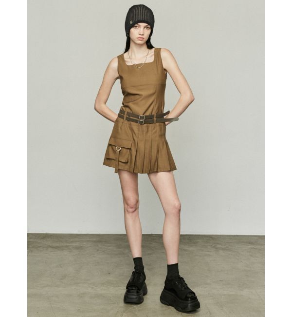 EMODA「ダブルベルトミニワンピース」|ワンピース|