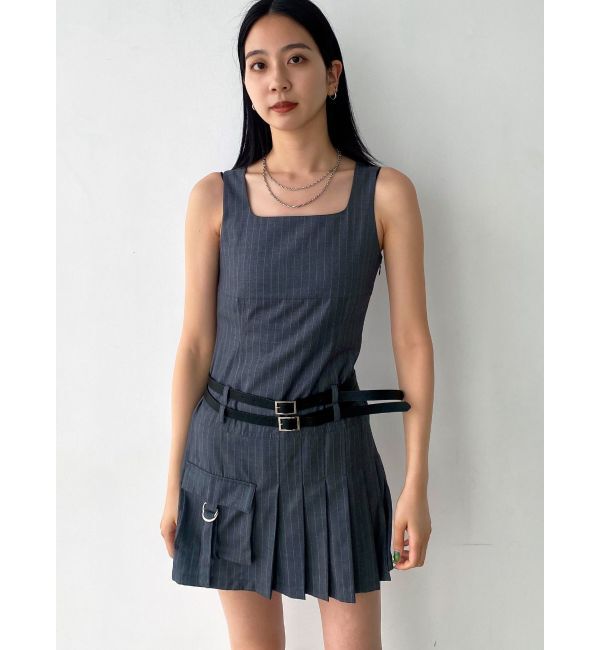 EMODA「ダブルベルトミニワンピース」|ワンピース|