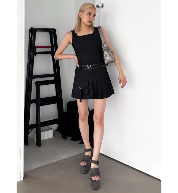 EMODA「ダブルベルトミニワンピース」|ワンピース|