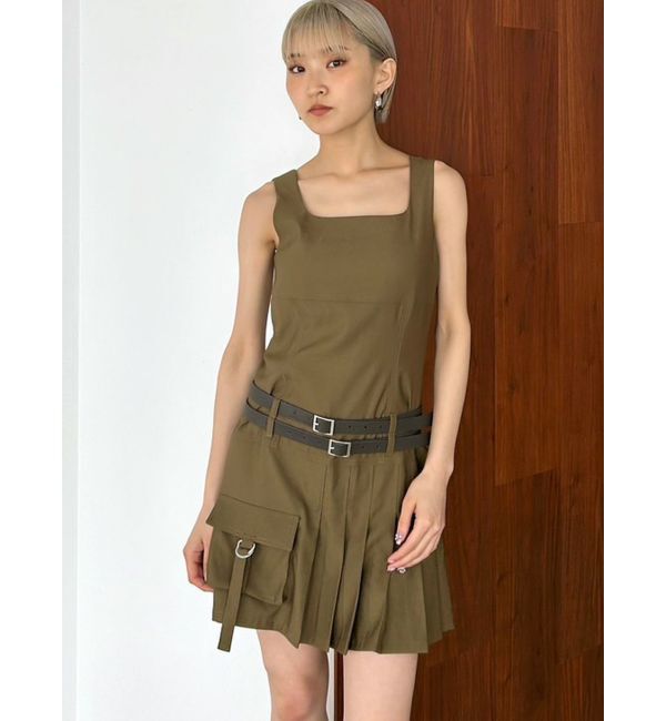 EMODA「ダブルベルトミニワンピース」|ワンピース|