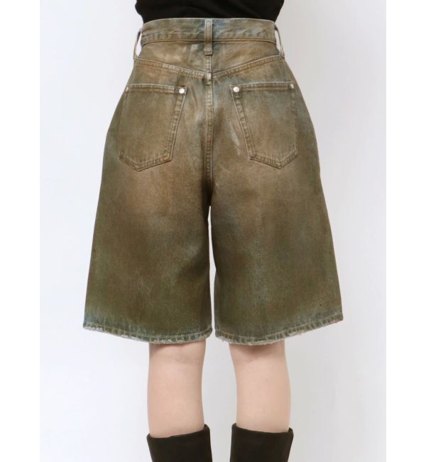 EMODA「ヴィンテージライクデニムハーフパンツ」|デニム|