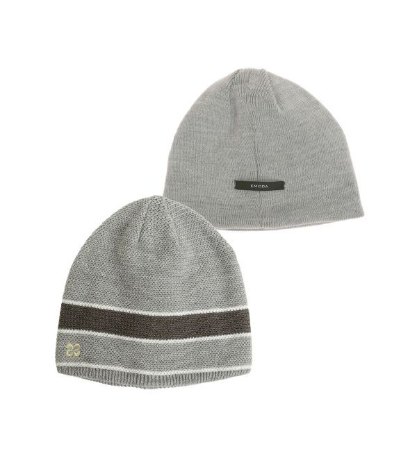 EMODA「リバーシブルラインビーニー」|キャップ・キャスケット|
