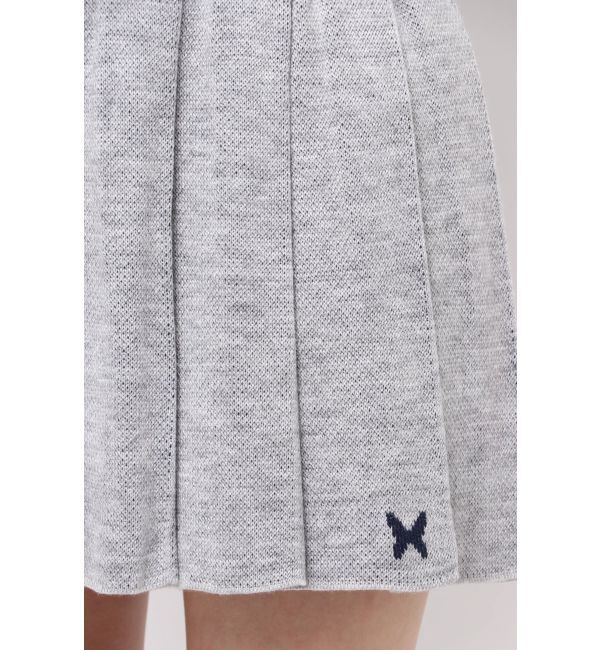 EMODA「プリーツニットミニスカート」|スカート|グレー