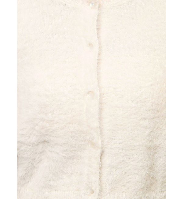 MERCURYDUO「ミニシャギーロングスリーブニットカーディガン」|カーディガン|