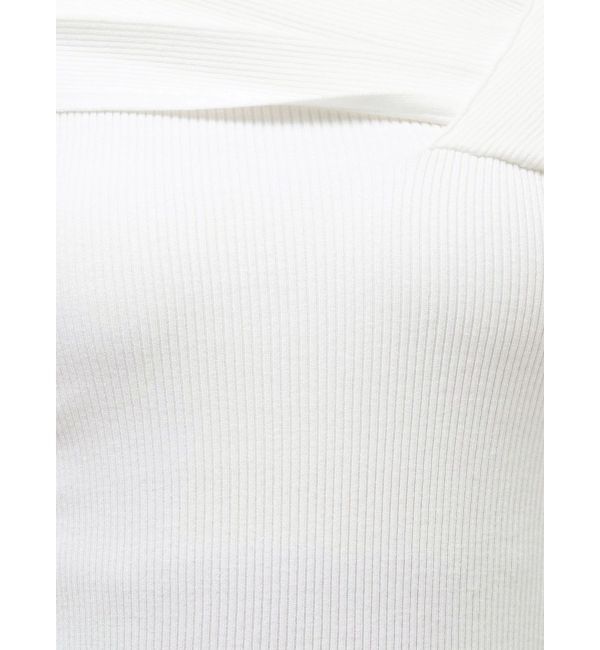 MERCURYDUO「アシメドレープコンパクトニット」|ニット・セーター|