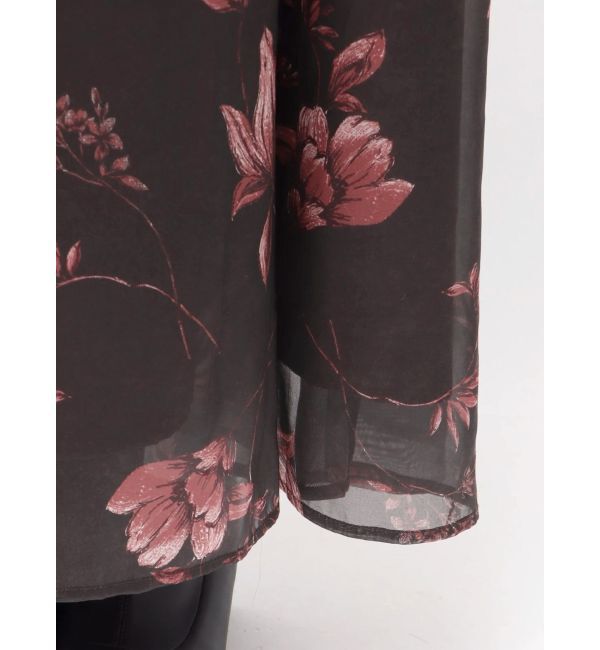 MERCURYDUO「花柄オフショルニットドッキングワンピース」|ワンピース|