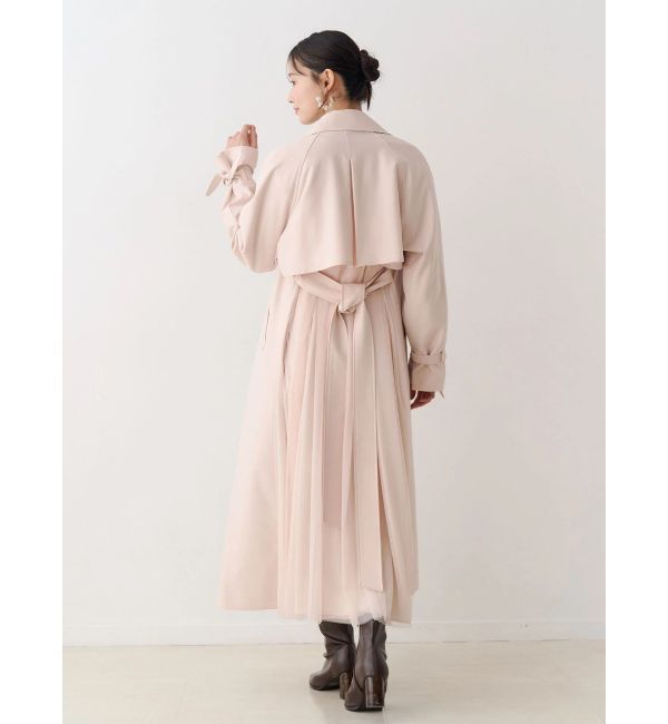 MERCURYDUO「バックチュールトレンチコート」|トレンチコート|