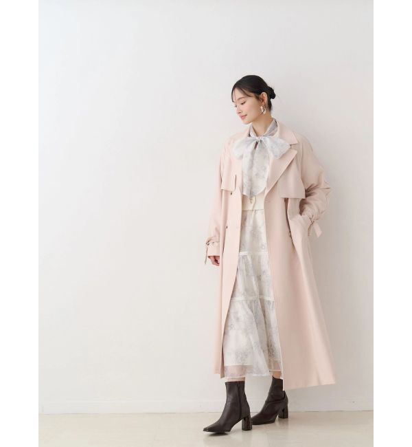 MERCURYDUO「バックチュールトレンチコート」|トレンチコート|
