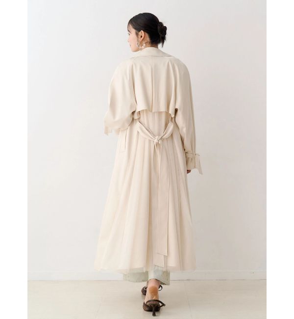 MERCURYDUO「バックチュールトレンチコート」|トレンチコート|