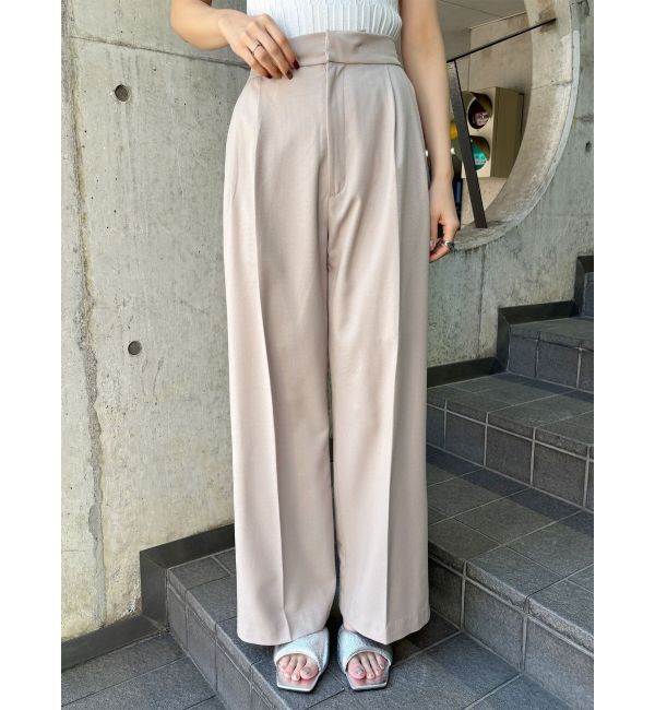 MURUA「サイドタックワイドパンツ【セットアップ着用可】」|その他|ベージュ