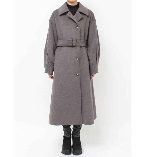 MURUA「スタンドネックダブルカラーコート」|ステンカラーコート|